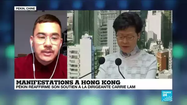 Pékin réaffirme son soutien à la dirigeante de Hong-Kong, Carrie Lam