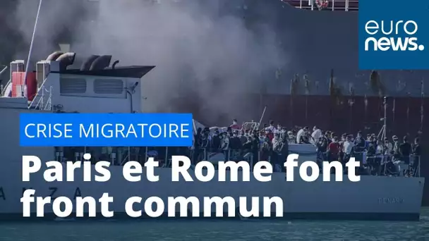 Crise migratoire : Paris et Rome font front commun