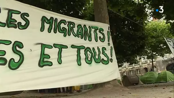 Nantes : évacuation des migrants du lycée Leloup-Bouhier