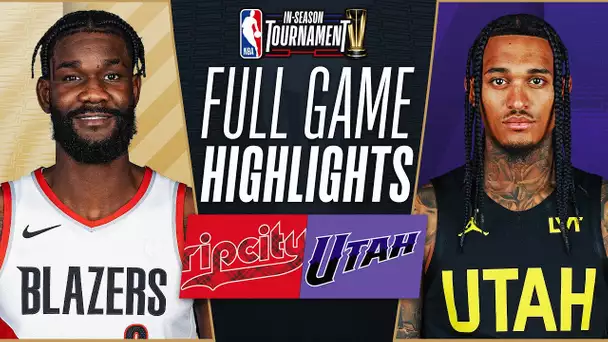 TRAIL BLAZERS at JAZZ | NBA IN-SEASON TOURNAMENT 🏆 | FULL GAME HIGHLIGHTS | November 14, 2023