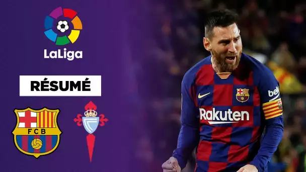 Résumé : D’un triplé fou, Messi porte le FC Barcelone contre le Celta Vigo