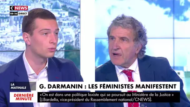 Jordan Bardella : « Si G. Darmanin n'est pas condamné, il n'a pas lieu de cesser ses activités »