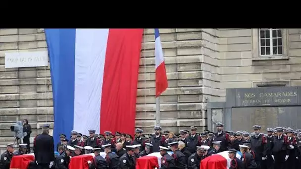 Hommage à la préfecture de police : la légion d'honneur remise à titre posthume aux victimes