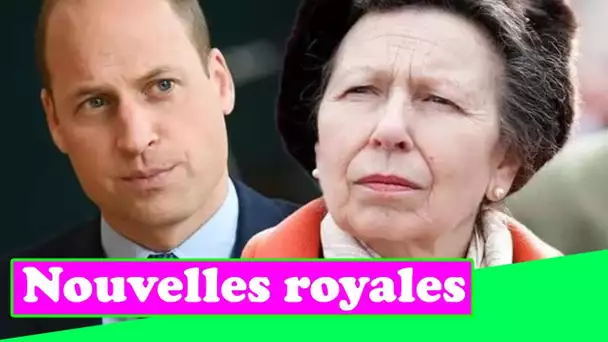 La princesse Anne fait honte au prince William alors que de nouvelles données révèlent la famille ro