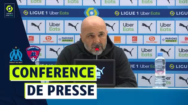 Conférence de presse OLYMPIQUE DE MARSEILLE - CLERMONT FOOT 63 (0-2)  / 2021/2022