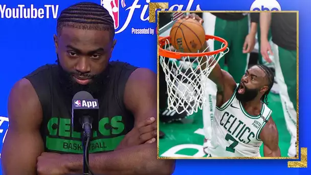 Jaylen Brown On Being Called The Best Player On The Celtics, His Mindset & More Ahead Of Game 2! 👀