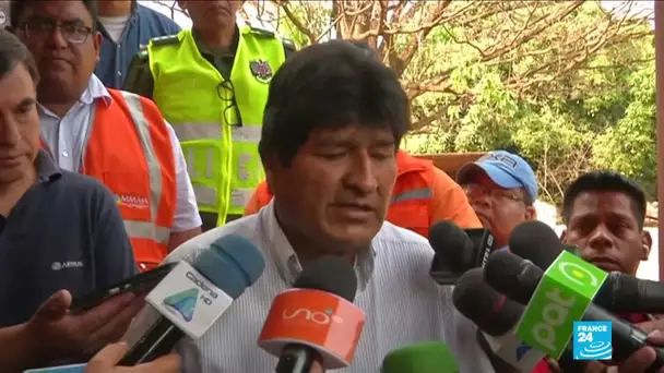 Evo Morales se rend sur le front des incendies en Amazonie, côté Bolivie