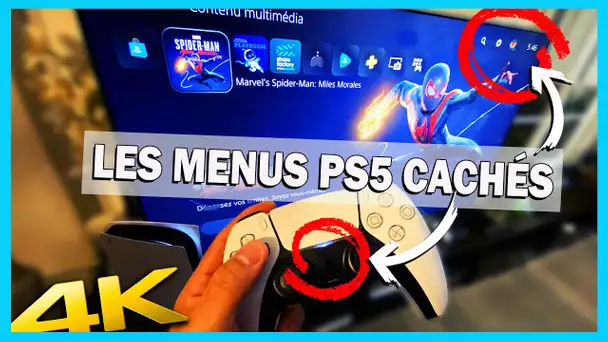 PS5 : JE VOUS MONTRE LES MENUS CACHÉS DE L'INTERFACE EN 4K !