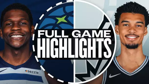 TIMBERWOLVES at SPURS | FULL GAME HIGHLIGHTS | December 15, 2024