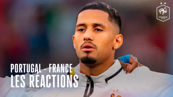 William Saliba et Didier Deschamps après Portugal-France