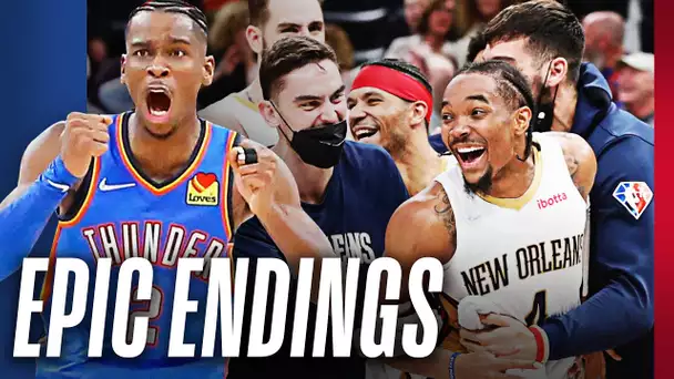 The 10 Most WILDEST Endings Of The 2021-22 NBA Season 👀🔥