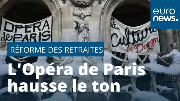 Les petits rats de Paris dans la rue contre la réforme des retraites