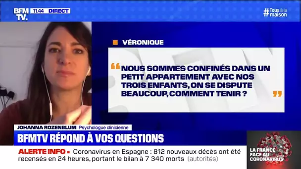 Nous sommes confinés dans un petit appartement, comment tenir ?