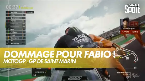 Fabio Quartararo chute en qualifications, Bagnaia partira en pole - GP de Saint-Marin MotoGP