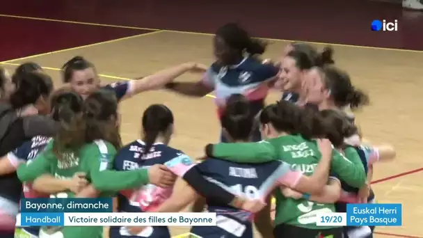 Victoire solidaire des filles du Côte basque Handball face à La Roche sur Yon.