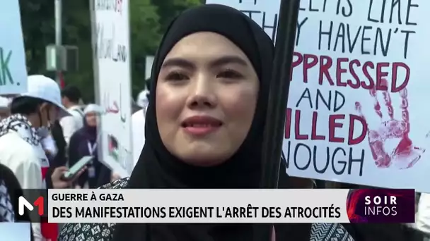 Guerre à Gaza: Des manifestants exigent l´arrêt des atrocités