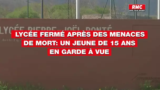 Lycée fermé après des menaces de mort: un jeune de 15 ans en garde à vue