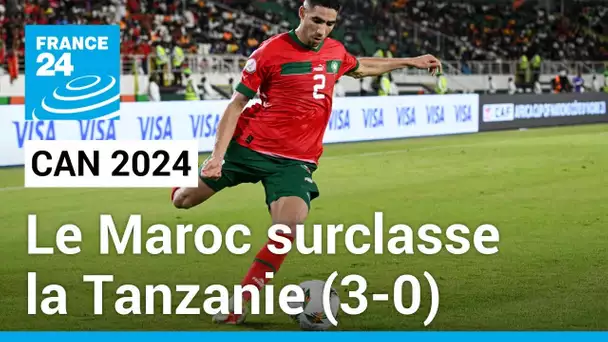 CAN 2024 : le Maroc surclasse la Tanzanie (3-0) • FRANCE 24