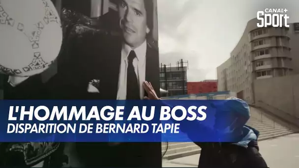 L'hommage au Vélodrome à Bernard Tapie, décédé à 78 ans