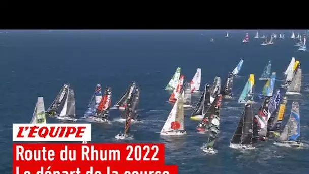 Voile - Route du Rhum 2022 : Le départ et les premières minutes de la course