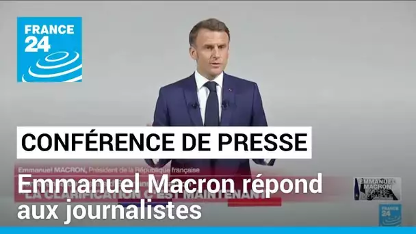 Dissolution, extrême droite, économie... Emmanuel Macron répond aux journalistes • FRANCE 24