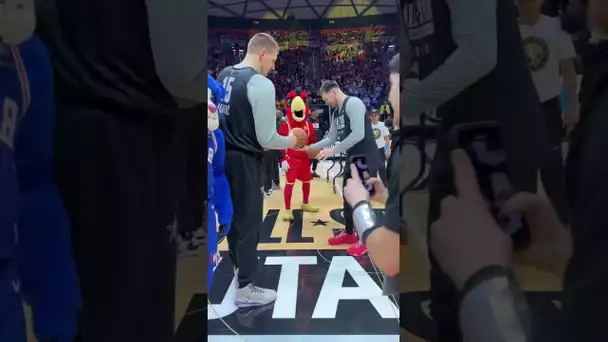 Franklin & Luka go back-to-back from halfcourt 🤯 | #NBAAllStar #shorts