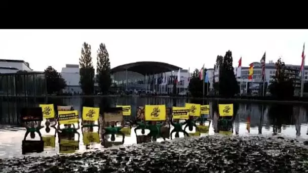 Greenpeace proteste au salon de la mobilité de Munich