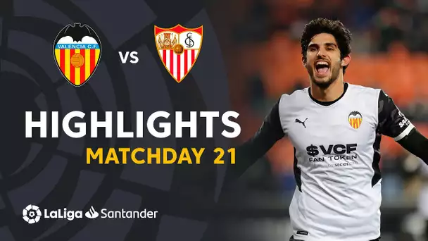 Resumen de Valencia CF vs Sevilla FC (1-1)