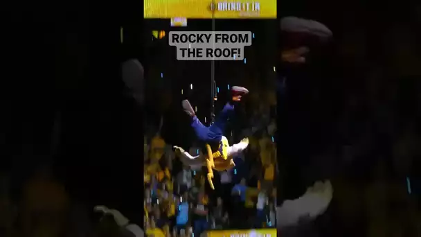 Nuggets Mascot, Rocky, Enters The #NBAFinals From The Roof! 👀 | #Shorts