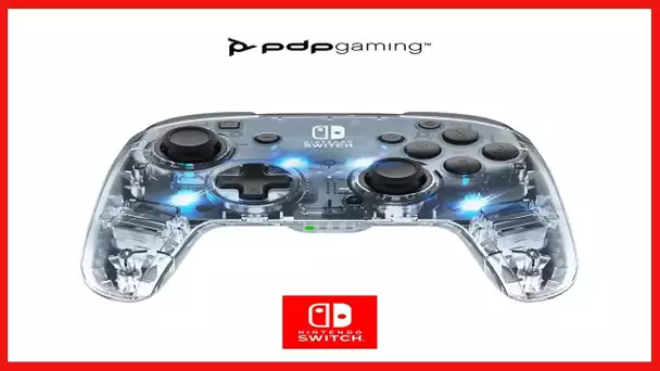 Afterglow LED Wireless Deluxe Gaming Controller - Licensed by Nintendo for Switch and OLED - RGB