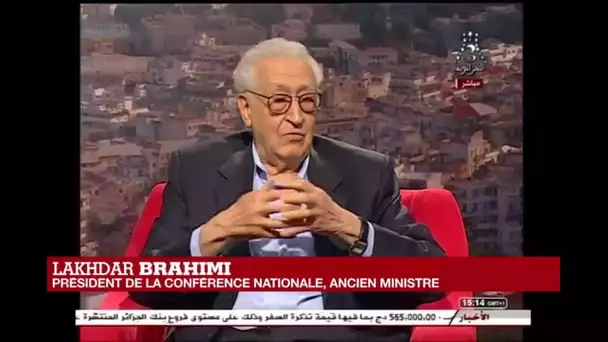 Lakhdar Brahimi s&#039;exprime à la télévision algérienne