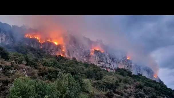 Isère : le point sur l'incendie en cours à Voreppe, qui a déjà ravagé 85 hectares