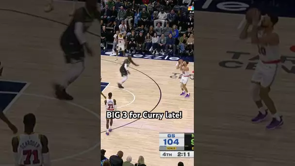 Curry was on FIRE late in Minnesota!