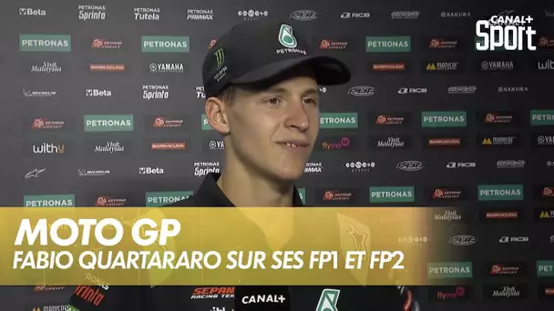 Retour de Fabio Quartararo sur ses FP1 et FP2