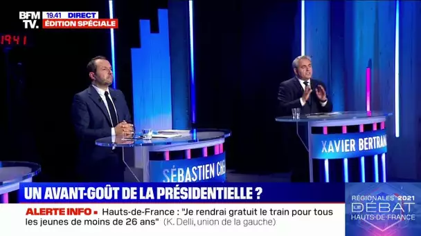 Bertrand face à Chenu: "Il vaut mieux être avec les communistes qu'avec les identitaires"