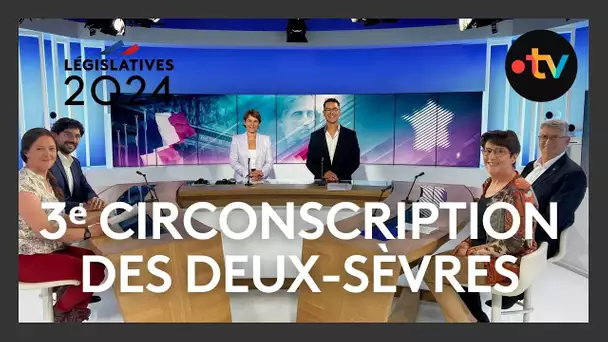 LÉGISLATIVES 2024 : Débat sur les enjeux dans la 3e circonscription des Deux-Sèvres