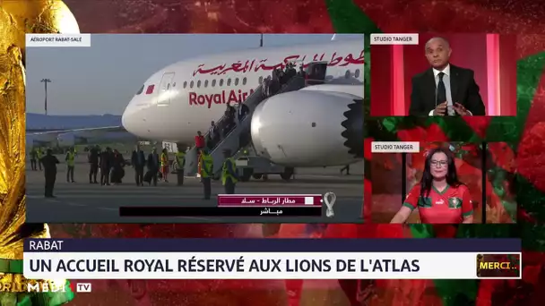 Qatar 2022 : les Lions de l´Atlas arrivent à l´aéroport Rabat-Salé