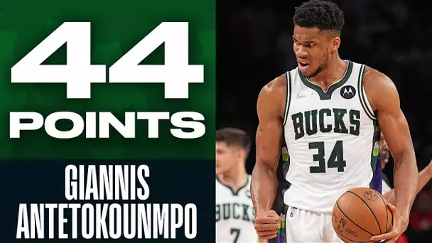 Giannis' EPIC 44 Point Performance In Bucks Comeback Win In Brooklyn!