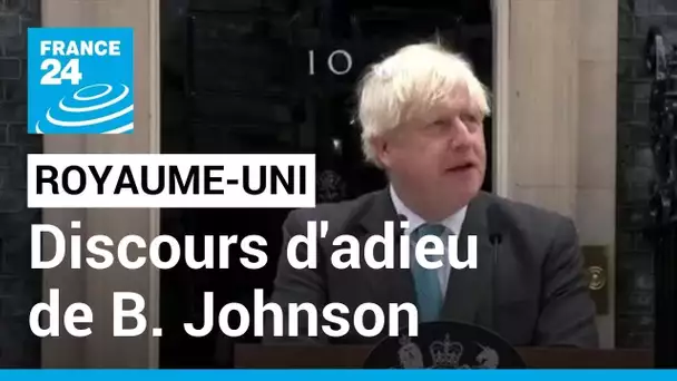 REPLAY - Discours d'adieu de Boris Johnson, Premier ministre sortant du Royaume-Uni • FRANCE 24