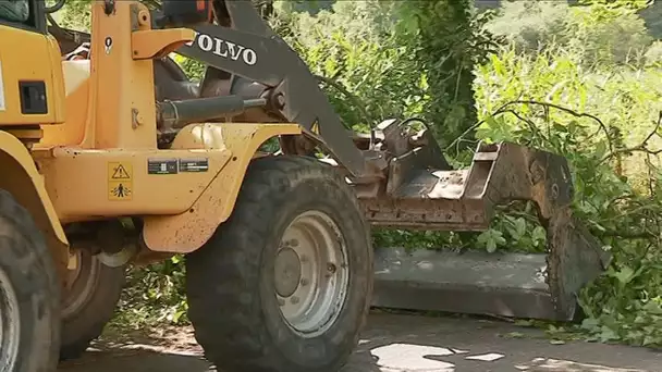 Aveyron : des dégâts toujours visibles après la tempête à Saint-Côme-d&#039;Olt