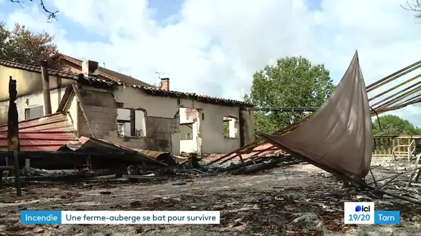 Après un incendie, une ferme-auberge se bat pour survivre