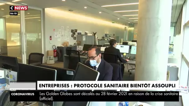 Entreprises : le protocole sanitaire bientôt assoupli