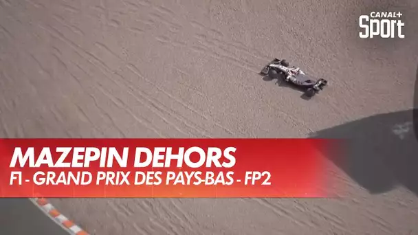 Sortie de piste en FP2 pour Mazepin - GP des Pays-Bas