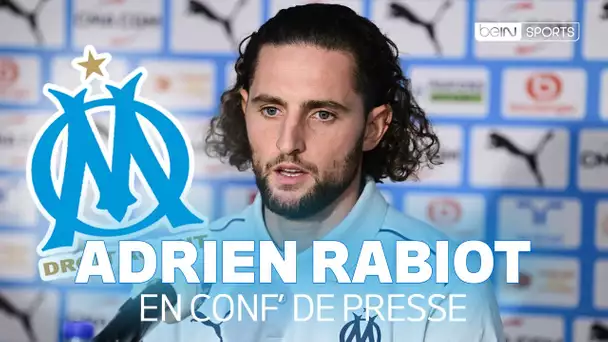 La première conférence de presse d'ADRIEN RABIOT à l'OM !