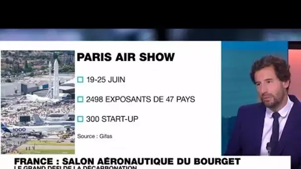 Salon du Bourget : le défi de la décarbonation du secteur aérien • FRANCE 24