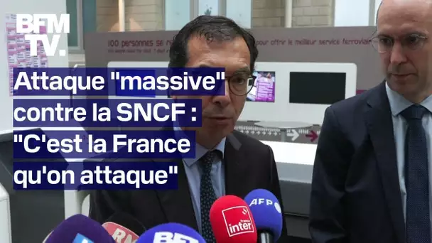 Le PDG de la SNCF s'exprime après l'attaque "massive" contre le réseau TGV