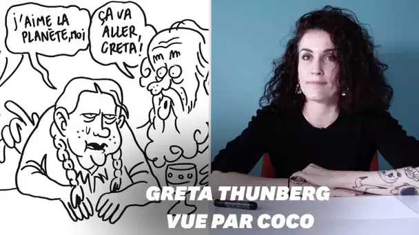 Greta Thunberg en plein "burn out" sur ce dessin de Coco de Charlie Hebdo