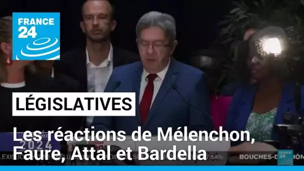 Jean-Luc Mélenchon, Gabriel Attal, Jordan Bardella... : leur réaction aux résultats des législatives