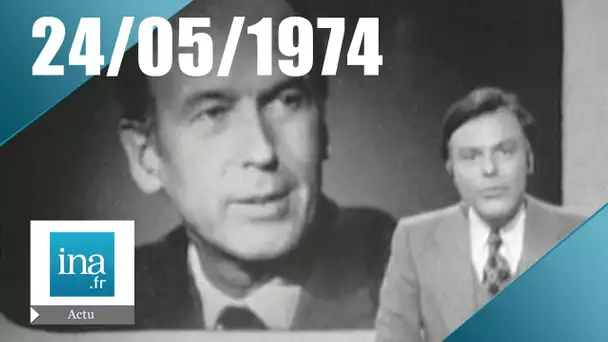 24h sur la Une du 24 mai 1974 - Giscard d'Estaing devient Président - Archive INA