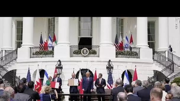 Israël, Emirats et Bahreïn signent des accords historiques sous l'égide de Trump